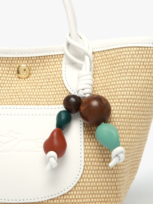 Longchamp Le panier pliage perles Longchamp Wit